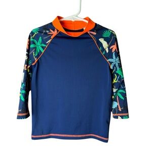Mini Boden Long Sleeve Navy Rash Guard